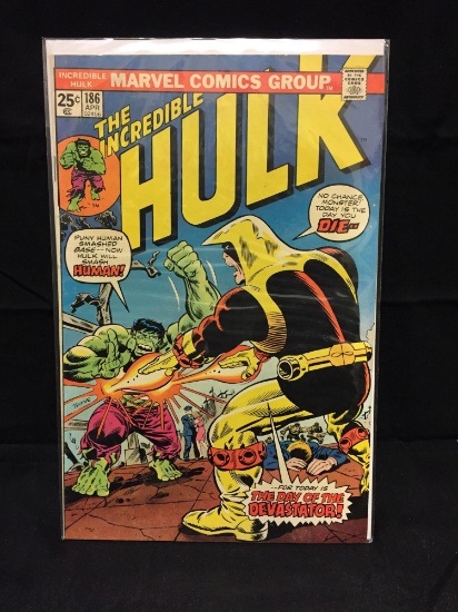 The Incredible Hulk #186 Comic Book from Estate Collection