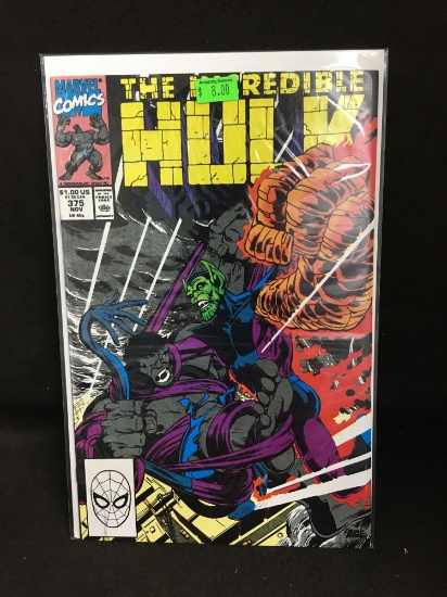 The Incredible Hulk #375 Vintage Comic Book from Amazing Collection A