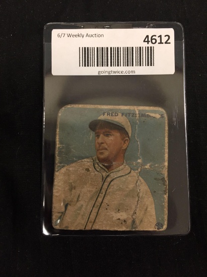 1933 Goudey #130 Fred Fitzsimmons Giants Vintage Baseball Card