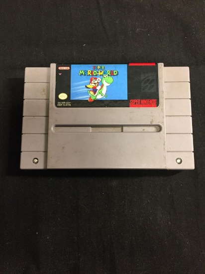 SNES Super Nintendo Super Mario World Video Game Cartridge from Collection