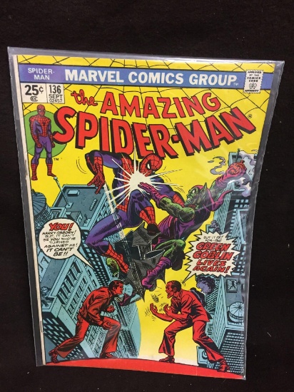 The Amazing Spiderman 136 Marvel Vintage Comic Book from Collection