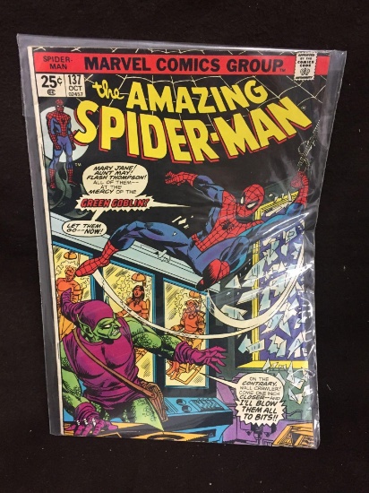 The Amazing Spiderman 137 Marvel Vintage Comic Book from Collection