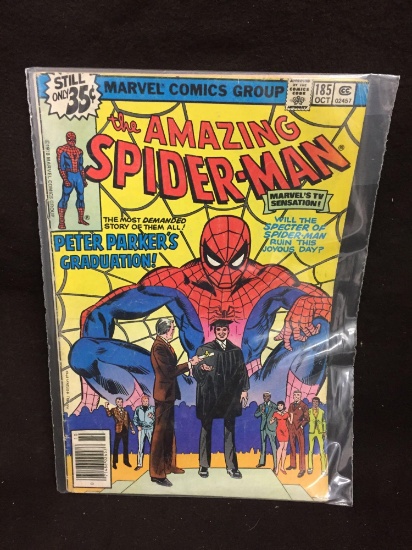 The Amazing Spiderman 185 Marvel Vintage Comic Book from Collection