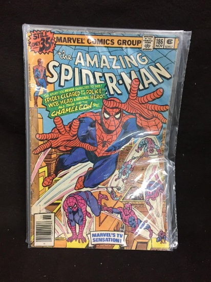 The Amazing Spiderman 186 Marvel Vintage Comic Book from Collection
