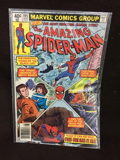 The Amazing Spiderman 195 Marvel Vintage Comic Book from Collection