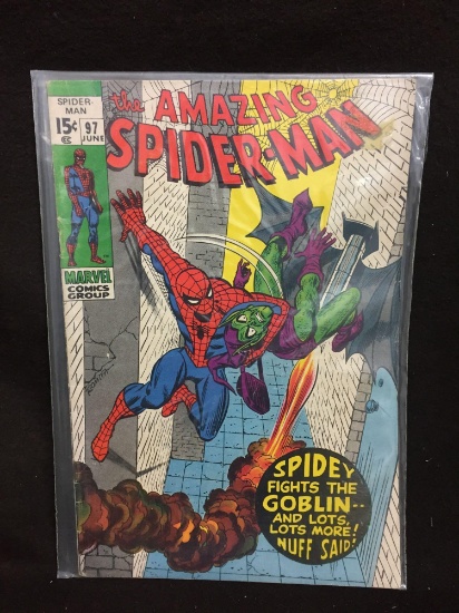 The Amazing Spiderman 97 Marvel Vintage Comic Book from Collection