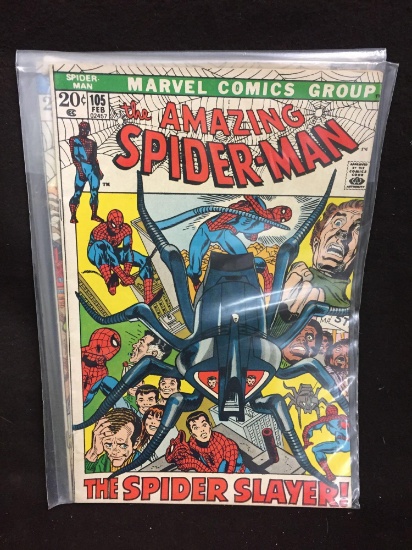The Amazing Spiderman 105 Marvel Vintage Comic Book from Collection
