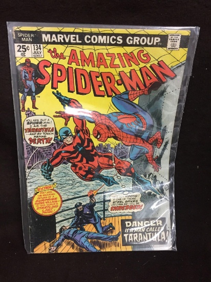 The Amazing Spiderman 134 Marvel Vintage Comic Book from Collection