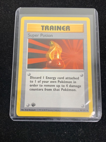 Pokemon Trainer Super Potion Base Set 1st Edition Shadowless Card 90/102