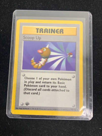 Pokemon Trainer Scoop Up Base Set 1st Edition Shadowless Card 78/102