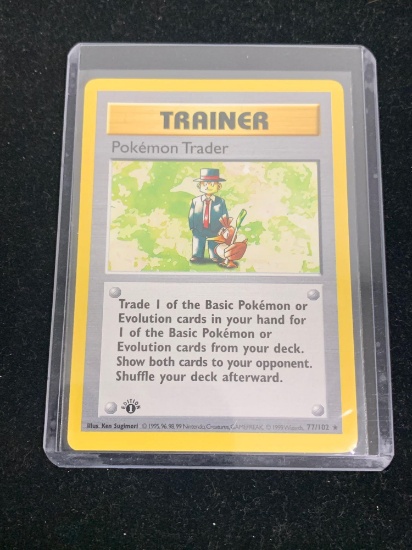 Pokemon Pokemon Trader Base Set 1st Edition Shadowless Card 77/102