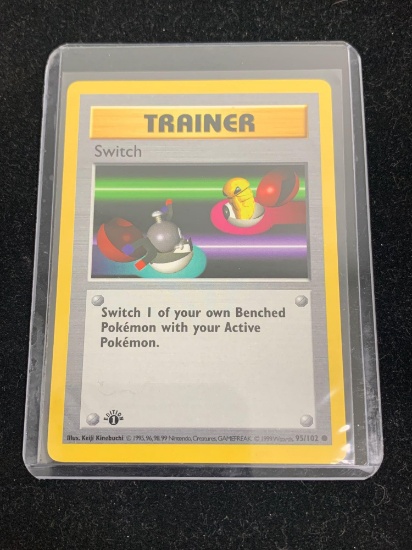 Pokemon Trainer Switch Base Set 1st Edition Shadowless Card 95/102