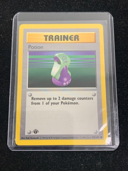 Pokemon Trainer Potion Base Set 1st Edition Shadowless Card 94/102
