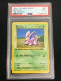 PSA Graded Mint 9 Pokemon Nidoran Base Set 1st Edition Shadowless Card 55/102