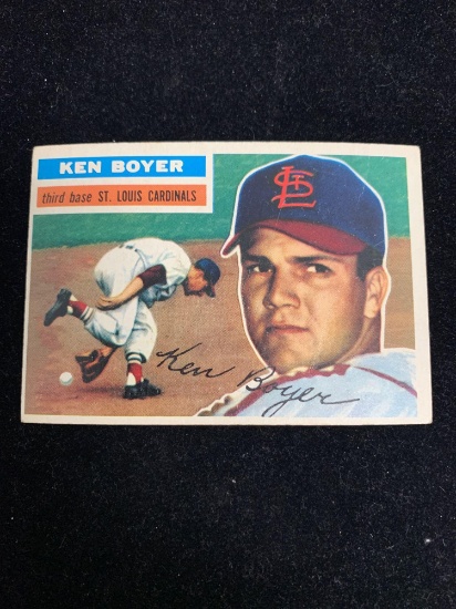 1956 Topps Vintage Baseball Card- #14 Ken Boyer