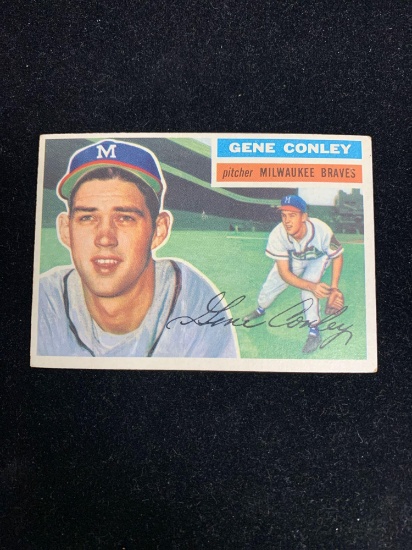 1956 Topps Vintage Baseball Card- #17 Gene Conley