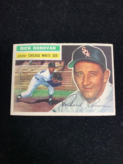 1956 Topps Vintage Baseball Card- #18 Dick Donovan