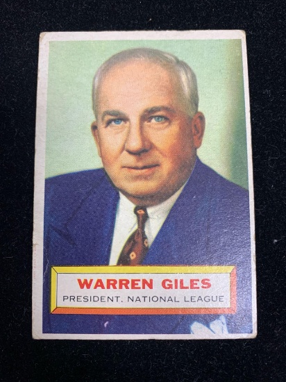 1956 Topps Vintage Baseball Card- #2 Warren Giles