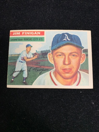 1956 Topps Vintage Baseball Card- #22 Jim Finigan