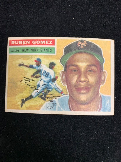 1956 Topps Vintage Baseball Card- #9 Ruben Gomez