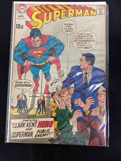 Superman #219 Comic Book from Amazing Collection