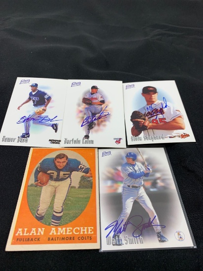 5 Card Lot of Mixed Sports Cards - Relics, Autographs, Inserts, Numbered, Stars & More!