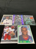 5 Card Lot of Mixed Sports Cards - Relics, Autographs, Inserts, Numbered, Stars & More!