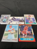 5 Card Lot of Mixed Sports Cards - Relics, Autographs, Inserts, Numbered, Stars & More!