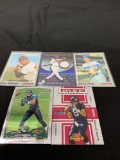 5 Card Lot of Mixed Sports Cards - Relics, Autographs, Inserts, Numbered, Stars & More!