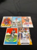 5 Card Lot of Mixed Sports Cards - Relics, Autographs, Inserts, Numbered, Stars & More!