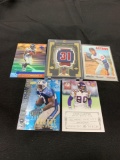 5 Card Lot of Mixed Sports Cards - Relics, Autographs, Inserts, Numbered, Stars & More!