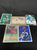 5 Card Lot of Mixed Sports Cards - Relics, Autographs, Inserts, Numbered, Stars & More!