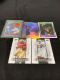 5 Card Lot of Mixed Sports Cards - Relics, Autographs, Inserts, Numbered, Stars & More!