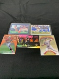 5 Card Lot of Mixed Sports Cards - Relics, Autographs, Inserts, Numbered, Stars & More!