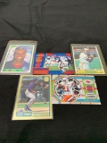 5 Card Lot of Mixed Sports Cards - Relics, Autographs, Inserts, Numbered, Stars & More!