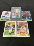 5 Card Lot of Mixed Sports Cards - Relics, Autographs, Inserts, Numbered, Stars & More!