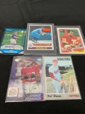 5 Card Lot of Mixed Sports Cards - Relics, Autographs, Inserts, Numbered, Stars & More!