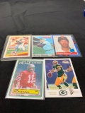 5 Card Lot of Mixed Sports Cards - Relics, Autographs, Inserts, Numbered, Stars & More!