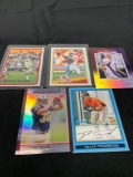 5 Card Lot of Mixed Sports Cards - Relics, Autographs, Inserts, Numbered, Stars & More!