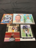 5 Card Lot of Mixed Sports Cards - Relics, Autographs, Inserts, Numbered, Stars & More!