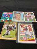 5 Card Lot of Mixed Sports Cards - Relics, Autographs, Inserts, Numbered, Stars & More!