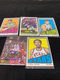 5 Card Lot of Mixed Sports Cards - Relics, Autographs, Inserts, Numbered, Stars & More!