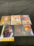 5 Card Lot of Mixed Sports Cards - Relics, Autographs, Inserts, Numbered, Stars & More!