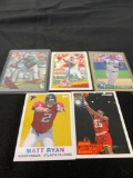 5 Card Lot of Mixed Sports Cards - Relics, Autographs, Inserts, Numbered, Stars & More!