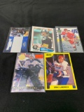 5 Card Lot of Mixed Sports Cards - Relics, Autographs, Inserts, Numbered, Stars & More!