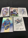 5 Card Lot of Mixed Sports Cards - Relics, Autographs, Inserts, Numbered, Stars & More!