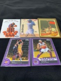 5 Card Lot of Mixed Sports Cards - Relics, Autographs, Inserts, Numbered, Stars & More!