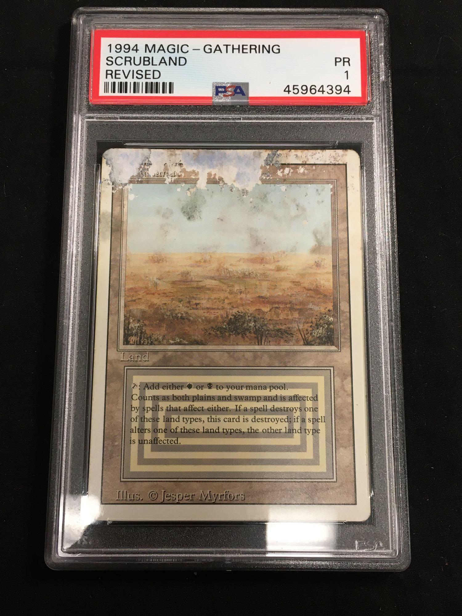 PSA Graded MTG Magic the Gathering Scrubland | Proxibid PSA Graded MTG Magic the Gathering Scrubland | Proxibid