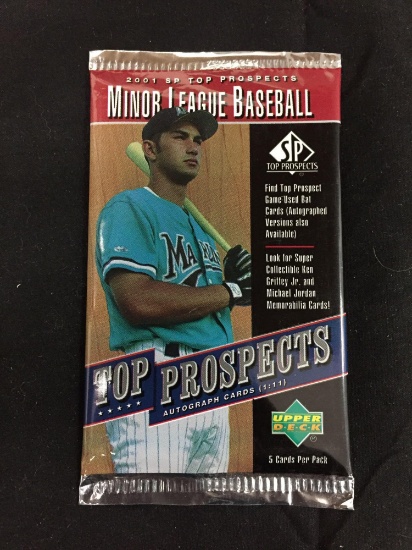 SEALED 2001 SP Top Prospects Minor League Baseball 5 Card Pack