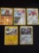 Pokemon lot of 5 Holo and Reverse Holo cards